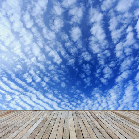 blue sky with cloudの写真素材