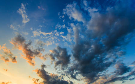Cloud on sky in the morningの写真素材
