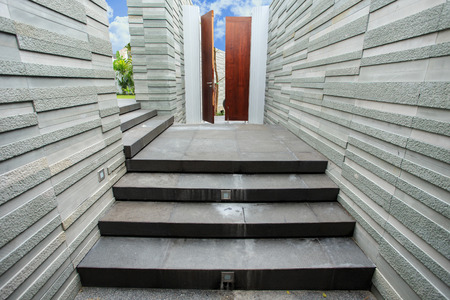 Natural stone wall texture for backgroundの写真素材