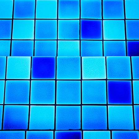 tile texture background of swimming pool tilesの写真素材