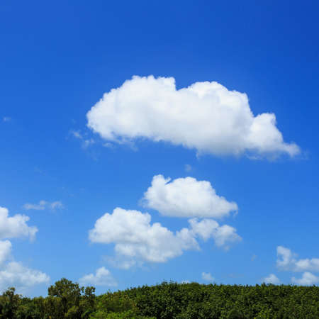 blue sky with cloudの写真素材