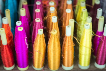 colorful bobbins