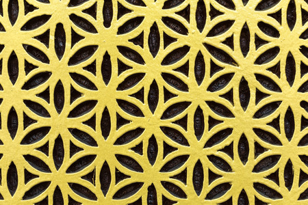 Close up traditional Chinese style wooden doorの写真素材