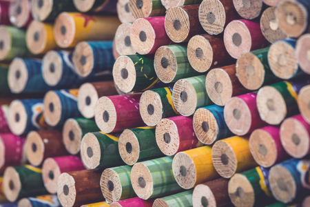 Close up pencil texture for backgroundの写真素材