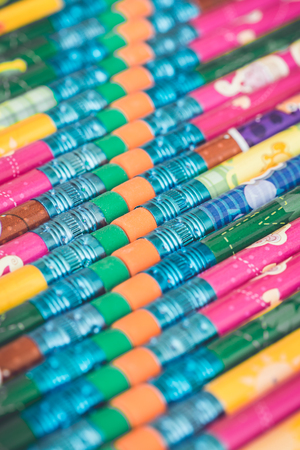 Close up pencil texture for backgroundの写真素材