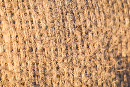 Texture of old crumpled burlap, Backgroundの写真素材