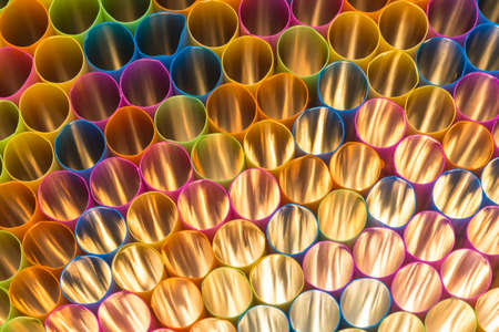 Abstract of Colorful straw for background