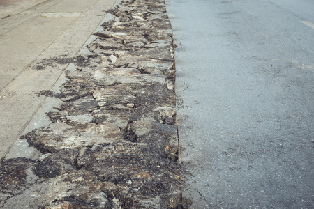 Public Asphalt road under repairの写真素材