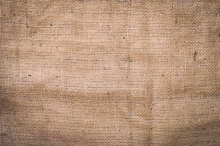 Texture of old crumpled burlap, Backgroundの写真素材
