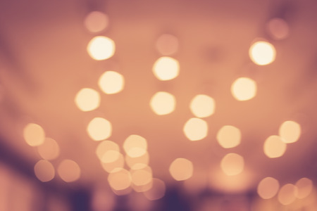 blurred image of shopping mall with bokeh, vintage colorの写真素材