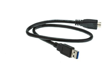 USB cable isolated on white background