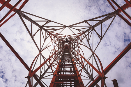 Structure of communication pole, vintage filter effect