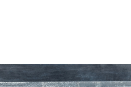 Empty top of natural stone table or counter isolated on white backgroundの写真素材