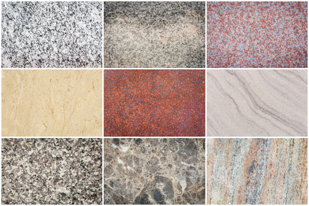 Set of natural stone texture for backgroundの写真素材