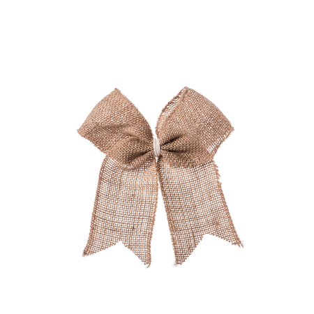 Ribbon for gift box or decoration. Studio shot isolated on white backgroundの写真素材