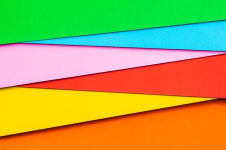Top view different color of hard paper for design