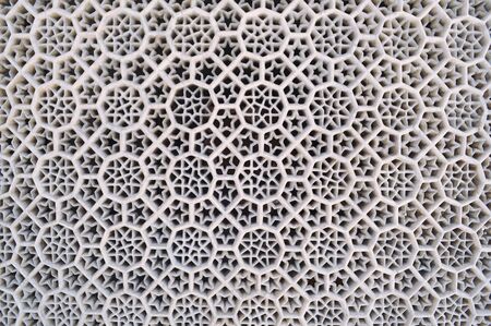 Latticework in marbleの写真素材