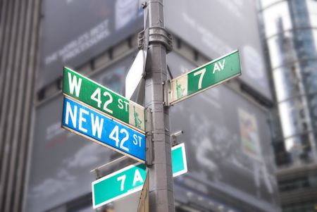 Times Sq New York Cityの写真素材