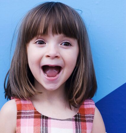 Child laughing and having fun