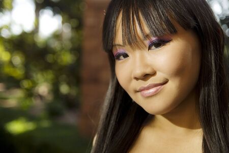 Attractive young Asian womanの写真素材