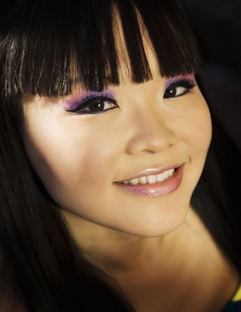 Pretty Asian woman smilingの写真素材