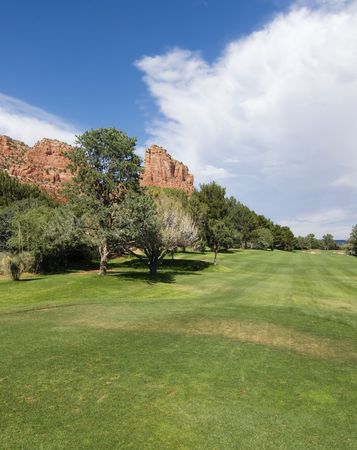 Golf resort in Sedona, Arizonaの写真素材