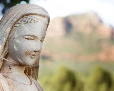 Virgin Mary statueの写真素材