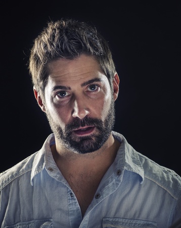 Intense manの写真素材