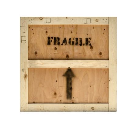 Wood crate fragile cargo background textureの写真素材