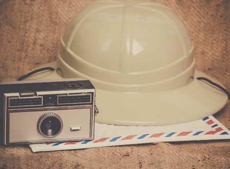 Adventure travel background iconsの写真素材