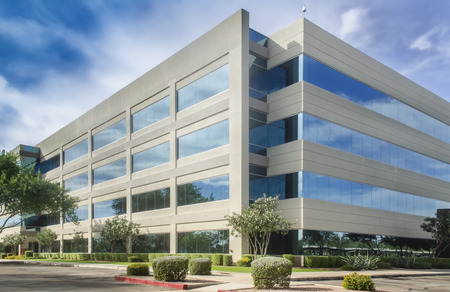 Modern office building beautiful sky Modern office building beautiful sky