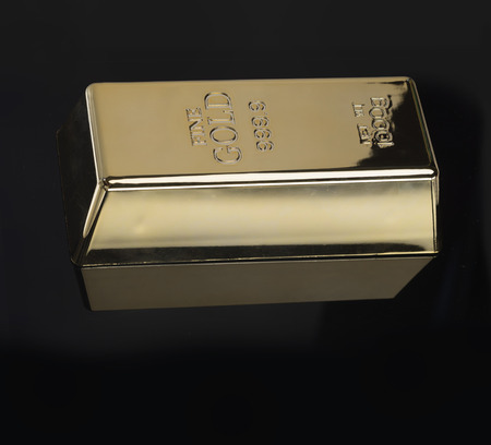 Gold bullion barの写真素材