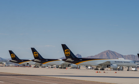 Phoenix,Az/USA - 6.5.19 Founded in 1907, UPS is the world's largest package delivery company and a...