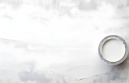 Paint can on white background with copy space for your text.の素材