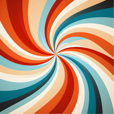 Colorful abstract spiral background. Vector illustration.の素材