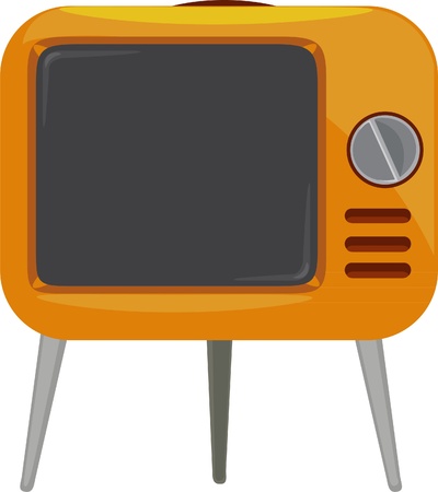 illustration tv classic のイラスト素材