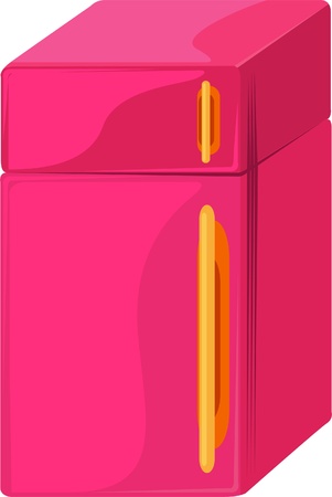 illustration of isolated refrigerator on white background のイラスト素材