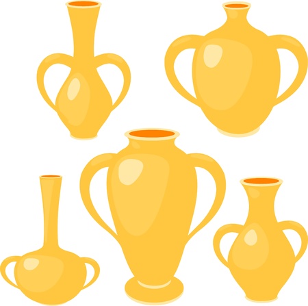 Vase setのイラスト素材