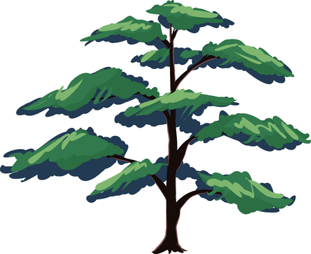 tree vectorのイラスト素材