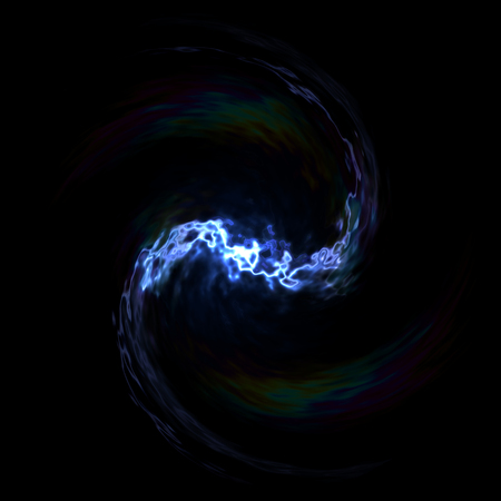 twist flare with raysの写真素材