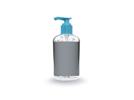 Alcohol Gel   Virus Mockup 3D Rendering Designの写真素材