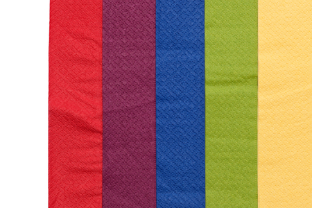 Colorful napkin paper texture and backgroundの写真素材