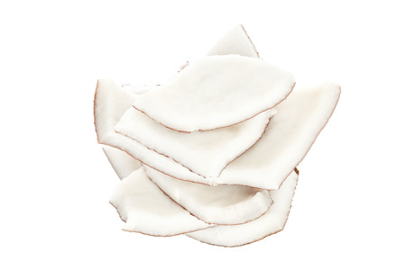 coconut  milk  food ingredient white isolated background fresh nature healthyの写真素材