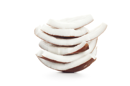 coconut  milk  food ingredient white isolated background fresh nature healthyの写真素材