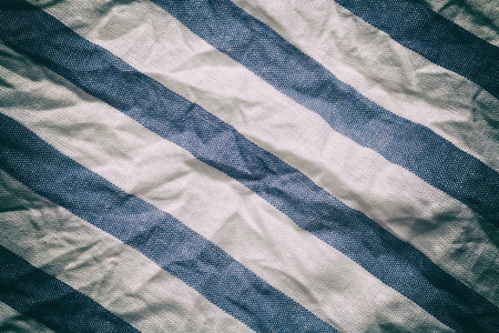 blue white vintage texture fabric cotton background cotton textile tablecloth gingham old vintage effectの写真素材
