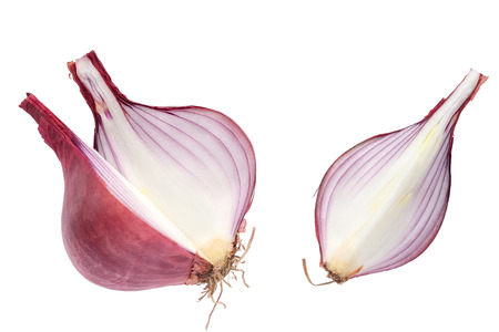shallots still life white background onion bulb season herb vegetable ingredientの写真素材