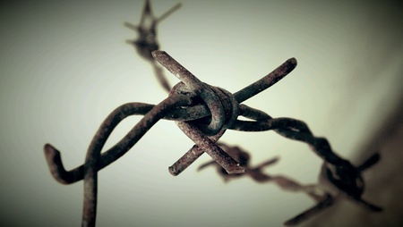 Old barbed wireの素材
