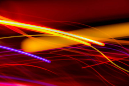 Neon Light Motion Blur Abstract Background