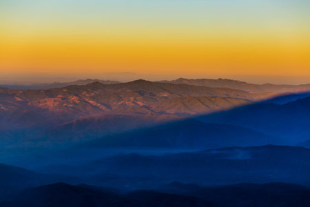 Layers of  mountain , Inthanon mountain , Chiang Mai , Thailandの写真素材