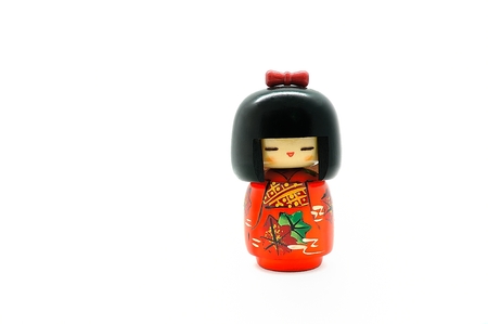 Wooden doll made in japan, touristic Souvenirの写真素材